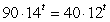 Solve   for t. Round to two decimal places.