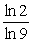 A quantity growing exponentially according to the formula   has a doubling time of   .