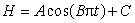 Temperatures in a room oscillate between the low of   F (at 5am) and the high of   F (reached at 5pm). If   is a formula for the temperature in the room in terms of time from 5am, then A =_____, B =_____, and C =_____.