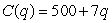 A company has cost and revenue functions given in dollars by   and   . What is the effect on the break even point of doubling the fixed costs? A) The break even point is cut in half. B) The break even point is doubled.
