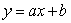 One of the following tables of data is linear and the other one is exponential. The formula for the linear one is   . Find the values of a and b to two decimal places.     A. a=______ B. b=_____