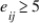 A chi-square test for independence of two categorical variables is appropriate if: A)    . B)    for all i and all j. C)    for all i and all j. D)    and   for all i and all j.