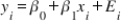Suppose   , where   .This is: A)  a simple linear regression model. B)  a deterministic model. C)  a generalized linear model. D)  a deterministic relationship.