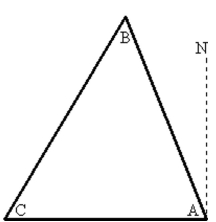 A plane flies 440 kilometers with a bearing of 320° from City A to City B (see figure below) . The plane then flies 800 kilometers from City B to City C, which is directly West of City A. Find the bearing of the flight from City B to City C. Round your Answer to two decimals.   A)  245.08° B)  335.08° C)  24.92° D)  20.70° E)  249.30°