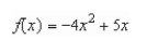 Find the derivative of the following function using the limiting process.   A) -4 B)    C)    D)    E)   