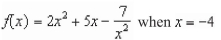 Find the slope of the graph of the function at the given value.   A)    B)    C)    D)    E)   