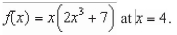 Find the slope of the graph of the function   A)    B)    C)    D)    E)   