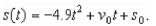 A projectile is shot upwards from the surface of the earth with an initial velocity of 108 meters per second.The position function is   What is its velocity after 7 seconds? A) The velocity after 7 seconds is 181.7 meters per second. B) The velocity after 7 seconds is -142.3 meters per second. C) The velocity after 7 seconds is 39.4 meters per second. D) The velocity after 7 seconds is 73.7 meters per second. E) The velocity after 7 seconds is -176.6 meters per second.
