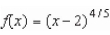 Find the value of the derivative (if it exists)  of   at the indicated extremum.   A)    is undefined. B)    C)    D)    E)   