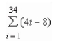 Use the properties of summation and Theorem 4.2 to evaluate the sum.   A) 1156 B) 1190 C) 2108 D) 2244 E) 323