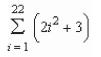 Use the properties of summation and Theorem 4.2 to evaluate the sum.   A) 239 B) 7,656 C) 7,612 D) 3,861 E) 7,590