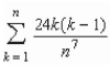 Use the summation formulas to rewrite the expression   without the summation notation. A)    B)    C)    D)    E)   