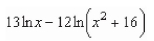 Write the following expression as a logarithm of a single quantity.   A)    B)    C)    D)    E)   