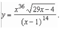 Use logarithmic differentiation to find the derivative of   A)    B)    C)    D)    E)   