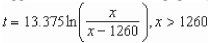 Suppose the term of a mortgage t (in years)  can be approximated by   where x is the monthly payment in dollars.Use The model to approximate the term of a home mortgage for which the monthly payment is   What is the total amount paid? Round your answer to the nearest cent.Your answer may be slightly Different depending on the number of digits your technology uses in computations. A)    B)    C)    D)    E)   