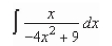 Find the indefinite integral.   A)    B)    C)    D)    E)   