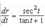 Find the solution of the differential equation   which passes through the point   A)    B)    C)    D)    E)   