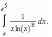 Evaluate the definite integral   A)    B)    C)    D)    E)   