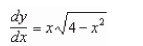 Use integration to find a general solution of the differential equation.   A)    B)    C)    D)    E)   