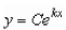 Find the exponential function   that passes through the two given points. Round your values of C and k to four decimal places.   A)    B)    C)    D)    E)   