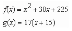 Find the area of the region bounded by the graphs of the algebraic functions.   A)    B)    C)    D)    E)   