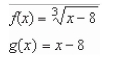 Find the area of the region bounded by the graphs of the algebraic functions.   A)    B)    C)    D)    E)   
