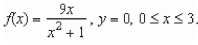 Find the area of the region bounded by the graphs of the function   Round your answer to three decimal places. A) 20.723 B) 11.182 C) 6.238 D) 10.362 E) 22.364