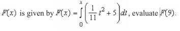 If the accumulation function   A)    B)    C)    D)    E)   