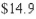<strong>The chief financial officer of a company reports that profits for the past fiscal year were million.The officer predicts that profits for the next 7 years will grow at a continuous Annual rate somewhere between and 6%.Estimate the cumulative difference in total profit over The 7 years based on the predicted range of growth rates.Round your answer to three decimal places.</strong> A)$445.736 billion B)$30.221 billion C)$7.023 billion D)$18.710 billion E)$57.880 billion