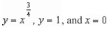 Set up and evaluate the integral that gives the volume of the solid formed by revolving the region bounded by   about the -axis. A)    B)    C)    D)    E)   