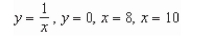 Find the volume of the solid generated by revolving the region bounded by the graphs of the equations about the   axis.   A)    B)    C)    D)    E)   