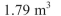 <strong>A tank on the wing of a jet aircraft is formed by revolving the region bounded by the graph of and the about the x-axis, where x and y are measured in Meters.Find the volume of the tank.Round your answer to two decimal places.</strong> A) B) C) D) E)
