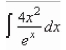 Find the indefinite integral.   A)    B)    C)    D)    E)   