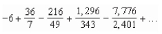 Write the first five terms of the sequence of partial sums.   A)    B)    C)    D)    E)   