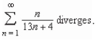 True or false.The infinite series  