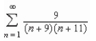 Find the sum of the convergent series.   A)    B)    C)    D)    E)   