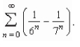 Find the sum of the convergent series   A)    B)    C)    D)    E)   