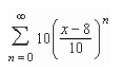 Find all values of x for which the series converges.For these values of x, write the sum of the series as a function of x.   A)    B)    C)    D)    E) The series diverges for all x.
