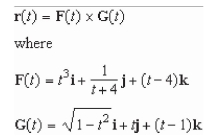 Find the domain of the vector-valued function given below.   A)    B)    C)    D)    E)   