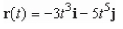 Find   given the following vector function:   A)    B)    C)    D)    E)   