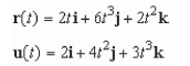 Use the properties of the derivative to find   given the following vector-valued functions.   A)    B)    C)    D)    E)   