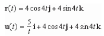 Use the properties of the derivative to find   given the following vector-valued functions.   A)    B)    C)    D)    E)   