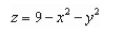Sketch the surface given by the function.   A)    B)    C)    D)    E) none of the above