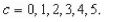 Sketch the level curves for the function   for the given c-values   A)    B)    C)    D)    E)   