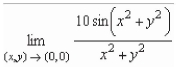 Use polar coordinates and L'Hopital's Rule to find the limit.   A)    B)    C)    D)    E)   