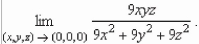 Use spherical coordinates to find the limit   [Hint: Let   nd note that   implies   A) 6 B) 9 C) 1 D) 7 E)   