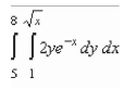 Evaluate the following iterated integral.   A)    B)    C)    D)    E)   