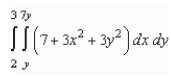 Evaluate the following iterated integral.   A) 5,901 B) 5,931 C) 5,955 D) 5,970 E) 6,017