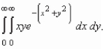 Evaluate the improper iterated integral   A)    B)    C)    D)    E)   