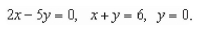 Use an iterated integral to find the area of the region bounded by   A)    B)    C)    D)    E)   